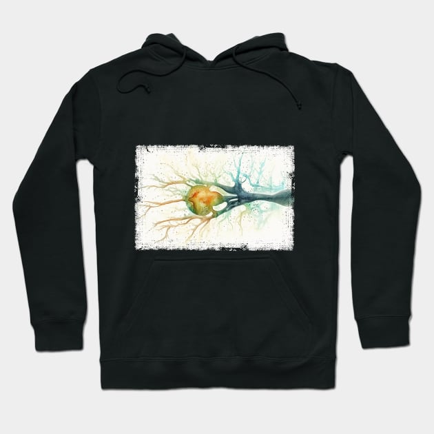 Abstract Human nerve cell Hoodie by erzebeth